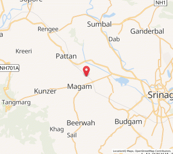 Map of Archanderhama, Kashmir