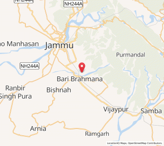 Map of Ardhani, Kashmir