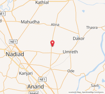 Map of Ardi, Gujarat