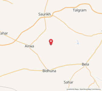 Map of Arhu, Uttar Pradesh