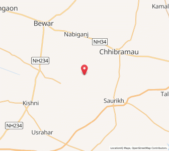 Map of Arjunpur, Uttar Pradesh