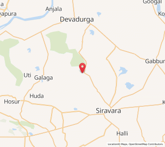 Map of Arkeri, Karnataka