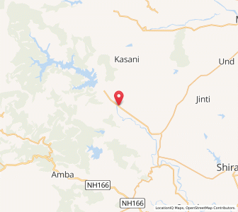 Map of Arla, Maharashtra