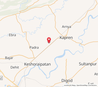 Map of Arnetha, Rajasthan