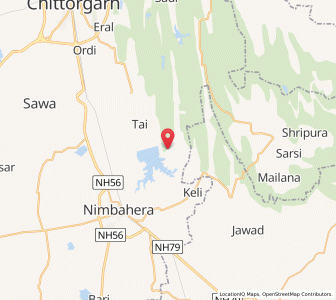 Map of Arnoda, Rajasthan