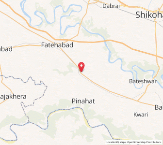 Map of Arnota, Uttar Pradesh
