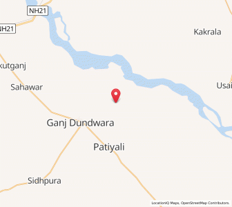 Map of Arora, Uttar Pradesh