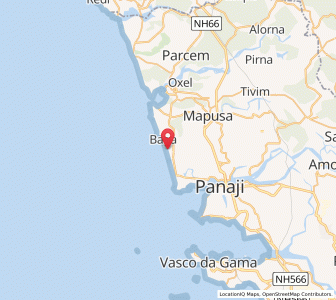 Map of Arpora, Goa