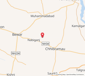 Map of Arrua, Uttar Pradesh
