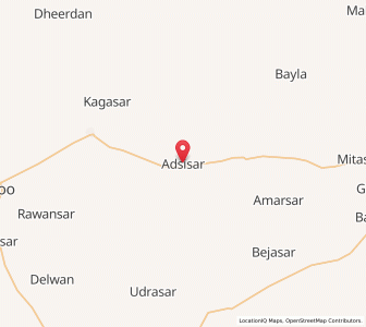 Map of Arsisar, Rajasthan