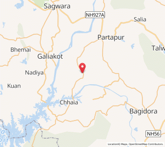 Map of Arthuna, Rajasthan