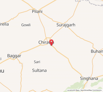 Map of Aruka, Rajasthan