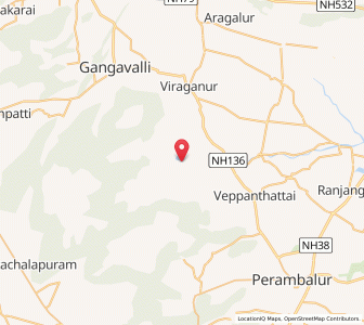 Map of Arumbavur, Tamil Nadu