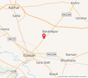 Map of Asanandpur, Uttar Pradesh