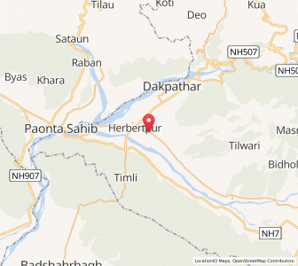 Map of Asanbagh, Uttarakhand