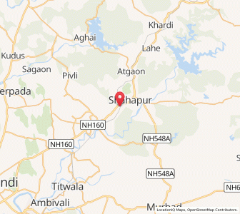 Map of Asangaon, Maharashtra