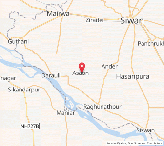 Map of Asaon, Bihar