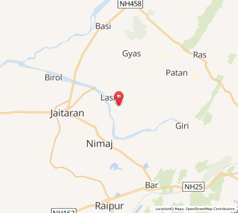 Map of Asarlai, Rajasthan