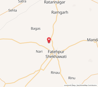 Map of Asas, Rajasthan