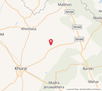 Map of Asauli, Madhya Pradesh