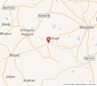 Map of Asegaon, Maharashtra