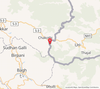 Map of Ashniji, Kashmir