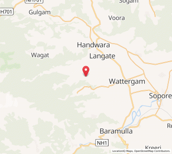 Map of Ashpur, Kashmir