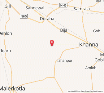 Map of Aslapur, Punjab