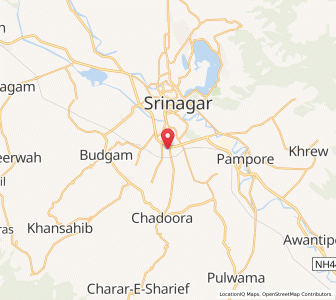Map of Asthanpur, Kashmir