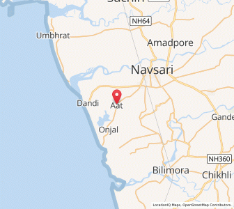 Map of At, Gujarat