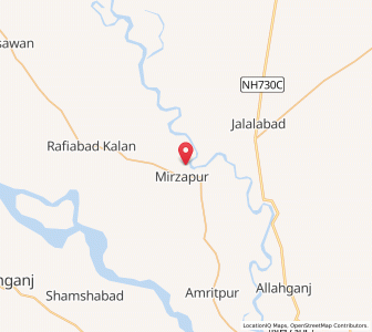 Map of Ata, Uttar Pradesh