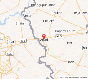 Map of Atari, Punjab
