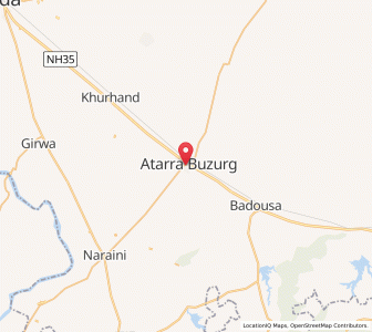 Map of Atarra Buzurg, Uttar Pradesh