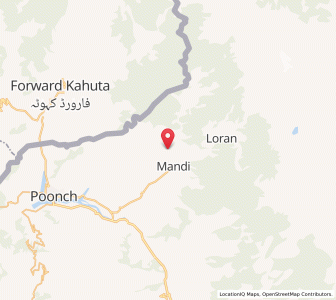 Map of Atauli, Kashmir