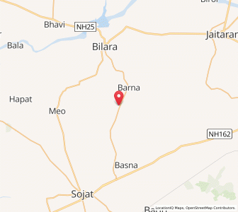 Map of Atbara, Rajasthan