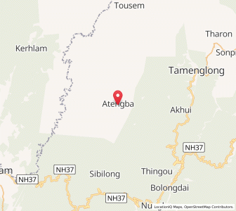 Map of Atengba, Manipur