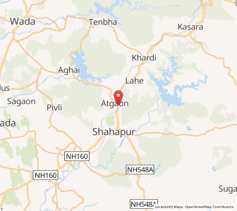 Map of Atgaon, Maharashtra