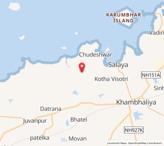 Map of Athamna Bara, Gujarat
