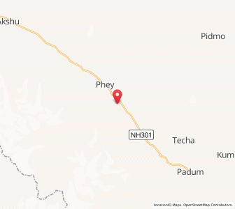 Map of Ating, Kashmir