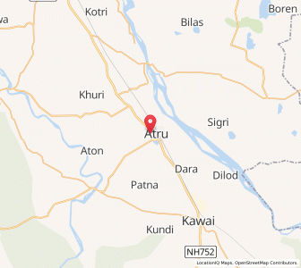 Map of Atru, Rajasthan