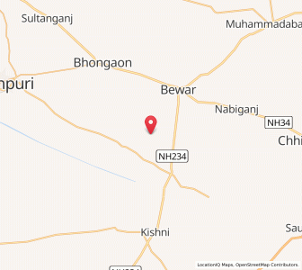 Map of Attiya, Uttar Pradesh