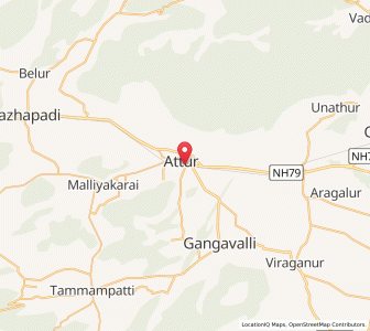 Map of Attur, Tamil Nadu