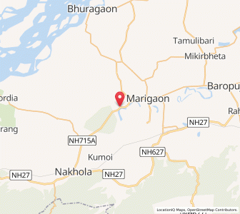Map of Aujari, Assam
