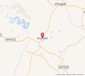 Map of Aundah, Maharashtra