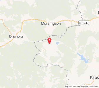 Map of Aundhi, Maharashtra