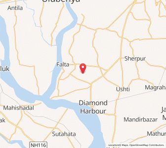 Map of Ausbaria, West Bengal