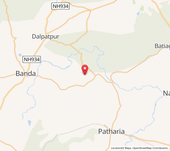 Map of Avadapur, Madhya Pradesh