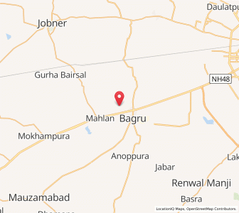 Map of Avaniya, Rajasthan