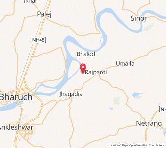 Map of Avidha, Gujarat