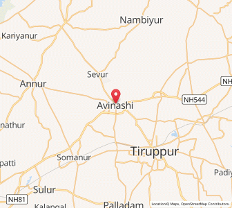 Map of Avinashi, Tamil Nadu